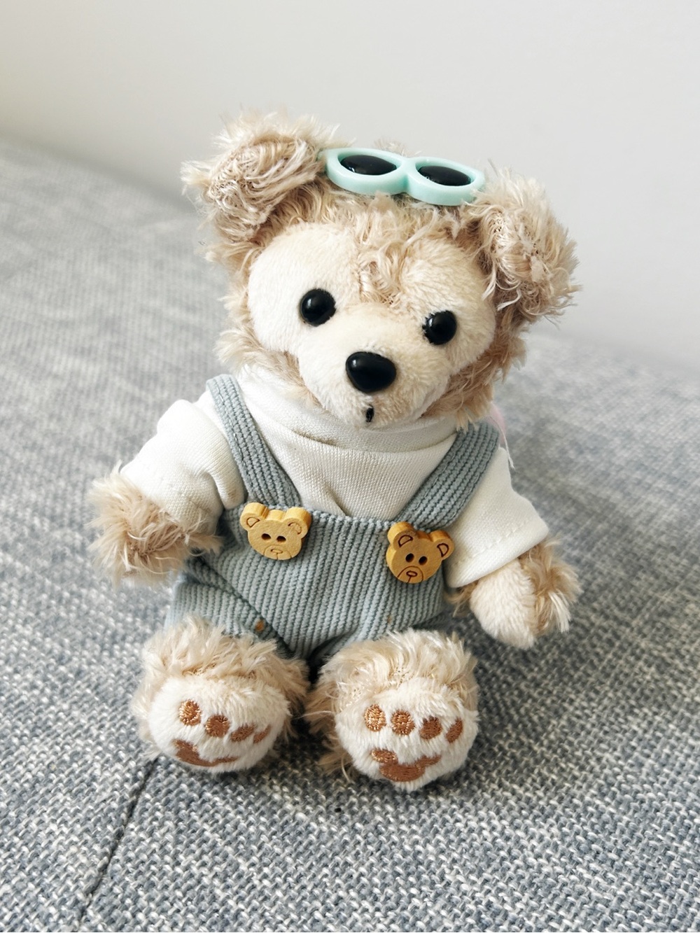 ShellieMay plush Teddy Bear key/bag charm (Blue)